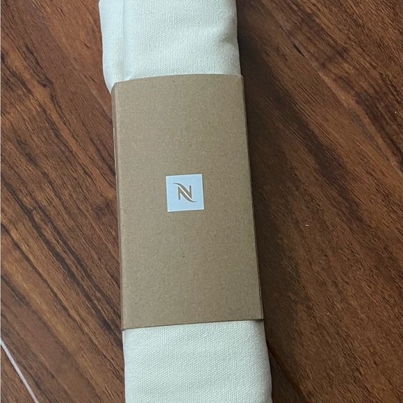 Nespresso Cream Canvas Tote with Black Logo - Picture 4 of 5